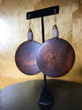 Load image into Gallery viewer, Large Wood Earrings