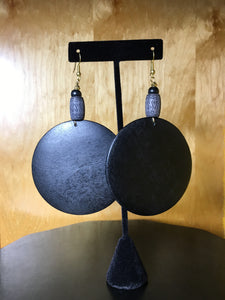 Large Wood Earrings