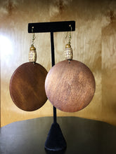 Load image into Gallery viewer, Large Wood Earrings