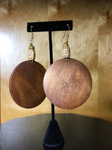 Large Wood Earrings