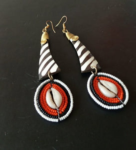 Maasai Cowrie Earrings